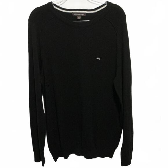 Michael Kors Black Crew Neck Sweater XL New $128